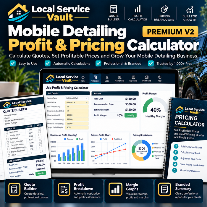 Mobile Detailing Profit & Pricing Calculator