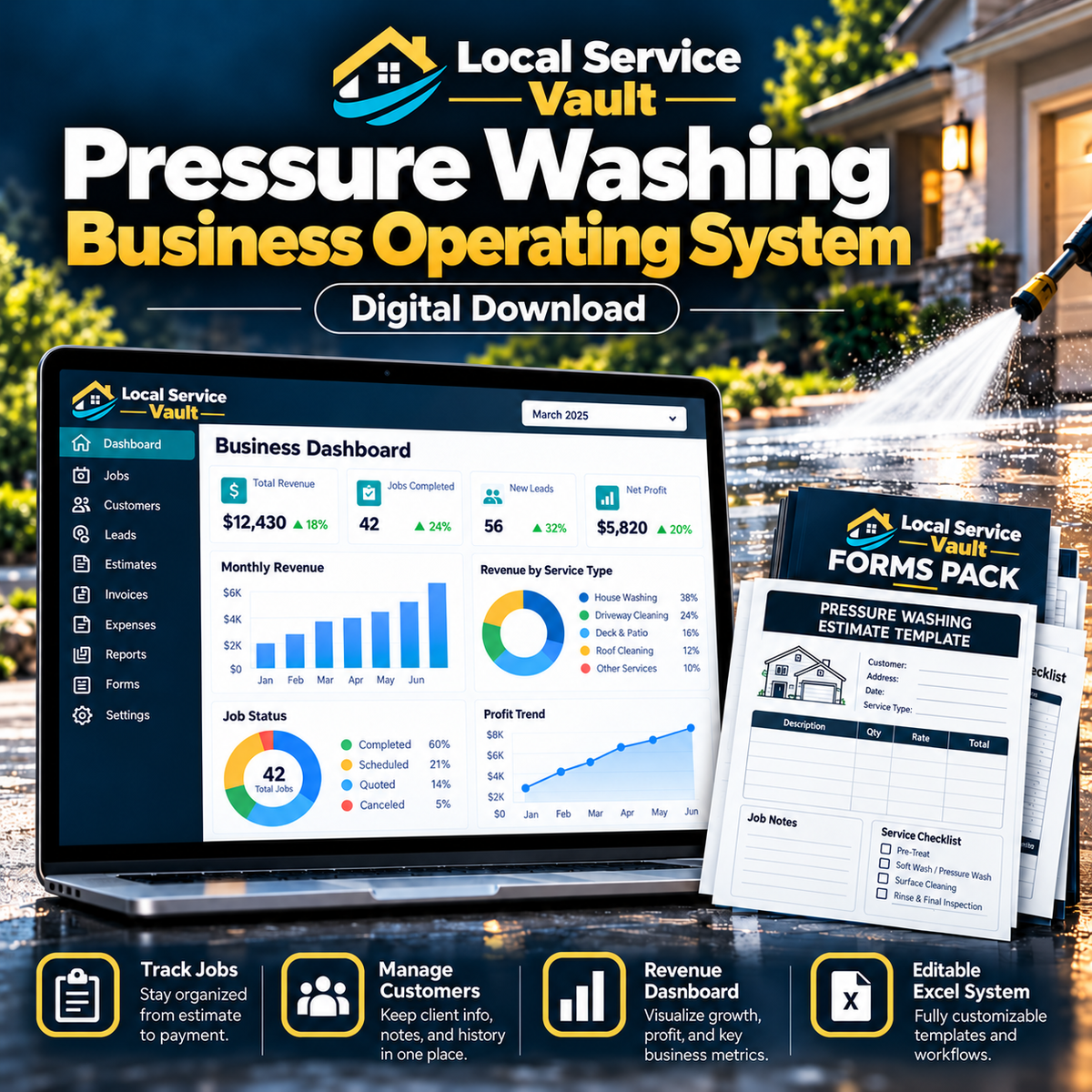 Local Service Vault Pressure Washing Business Operating System
